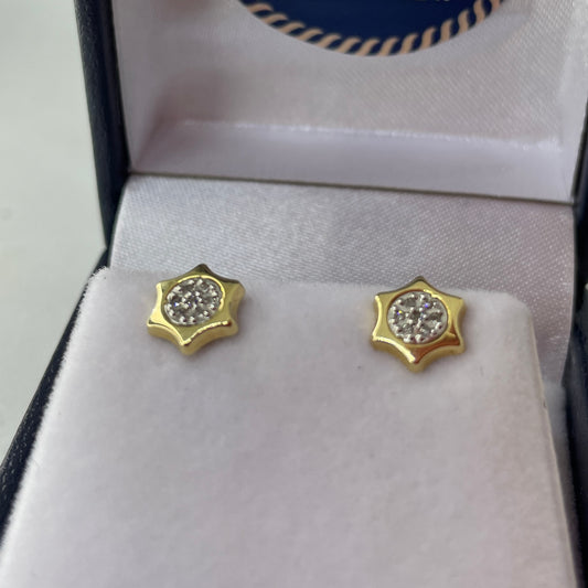 Aros de Brillante 18k