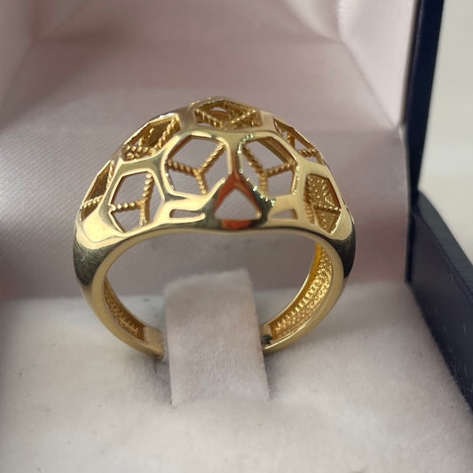 Anillo Ancho en Oro 18k