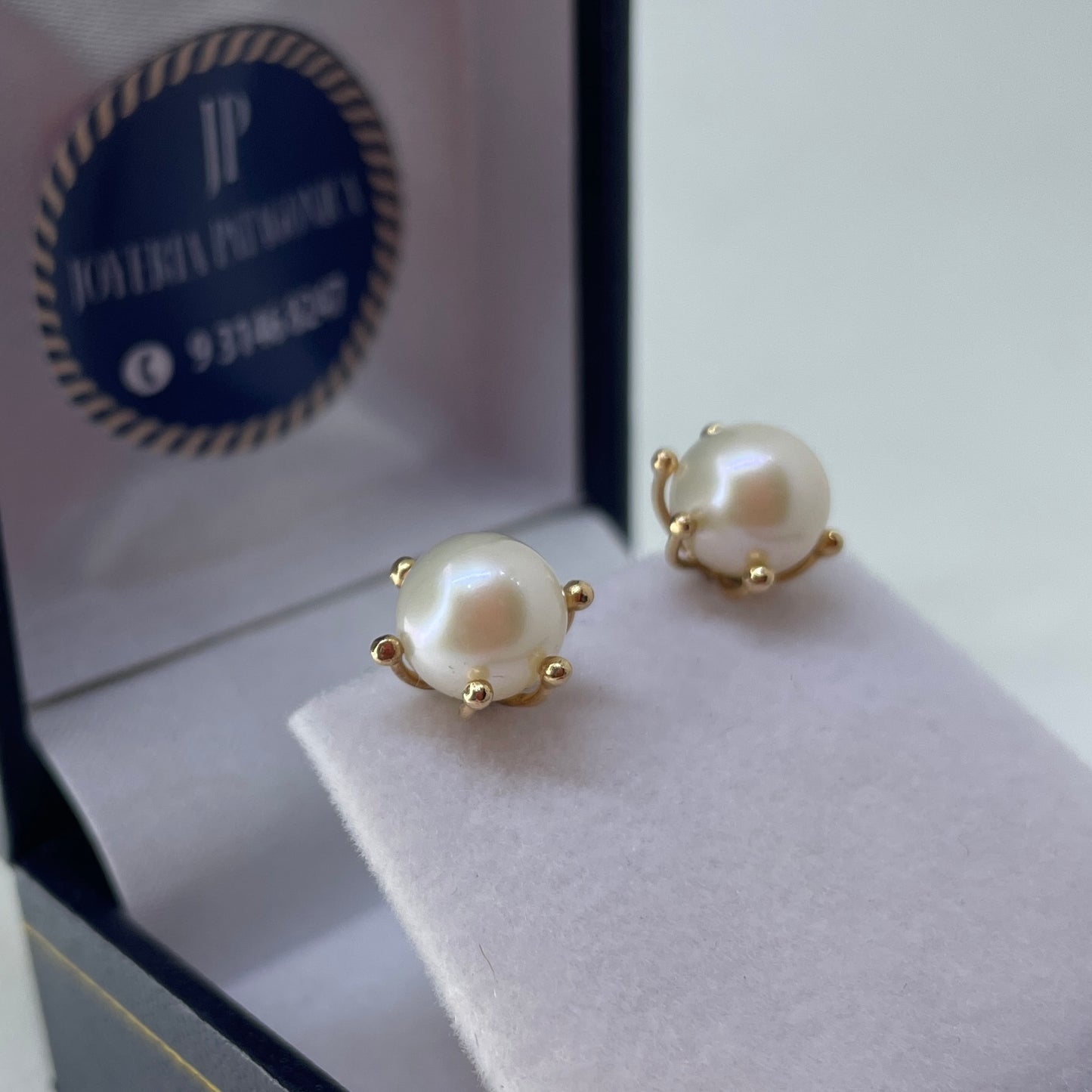 Aros de Perlitas Pistilo - Joyería Patagónica