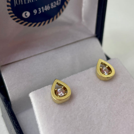 Aros Gota en oro 18k