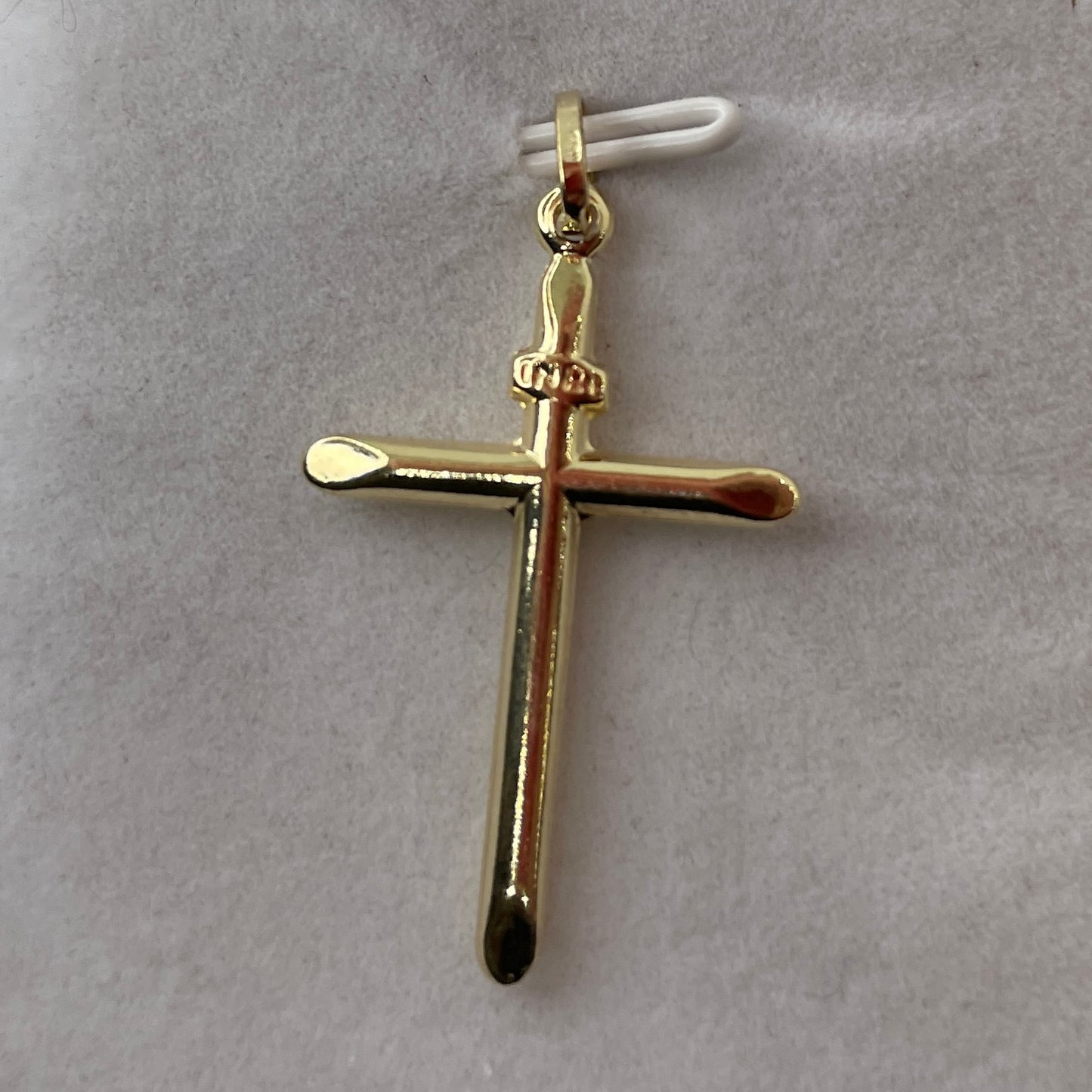Cruz Lisa en oro 18k