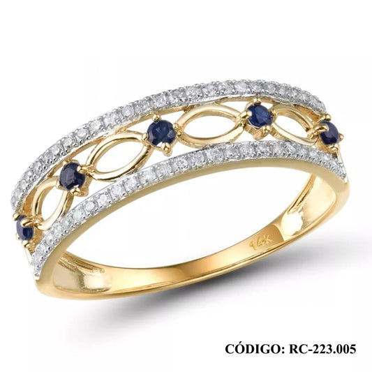 Anillos en oro 14k y Brillantes - Joyería Patagónica