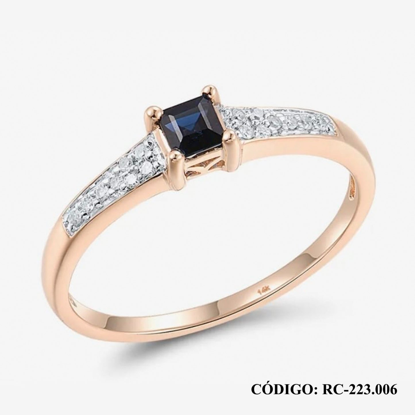 Solitario Brillantes oro 14k - Joyería Patagónica