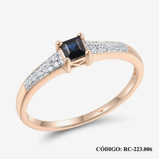 Solitario Brillantes oro 14k - Joyería Patagónica