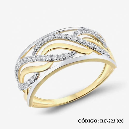 Anillo Ancho de brillantes