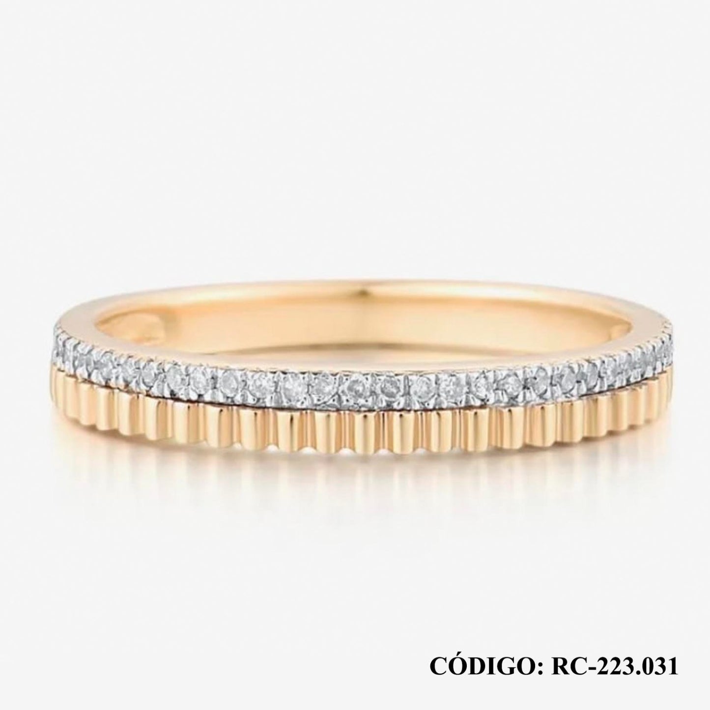 Anillo de Brillantes en oro 14k