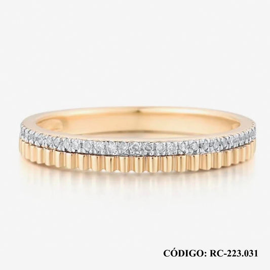 Anillo de Brillantes en oro 14k
