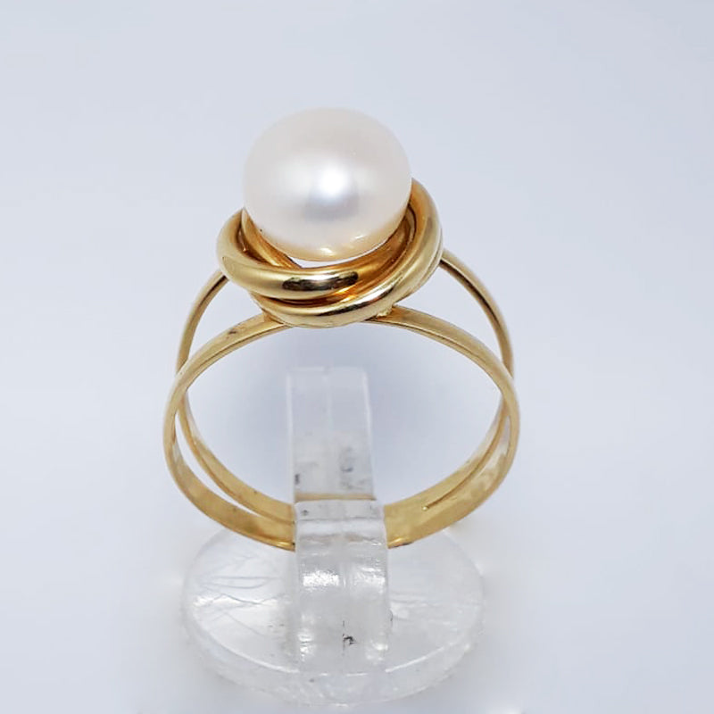 Anillo Perla Mabe - Joyería Patagónica