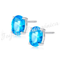 Aros Azul Cielo - Joyería Patagónica