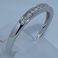 Cintillo de Oro Blanco con Brillantes - Joyería Patagónica