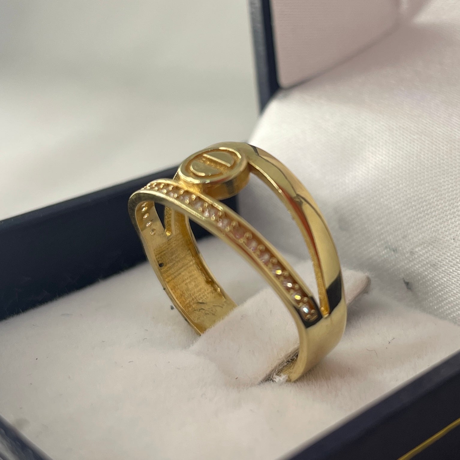 Anillo Tipo Cartier Doble Franja Joyer a Patag nica