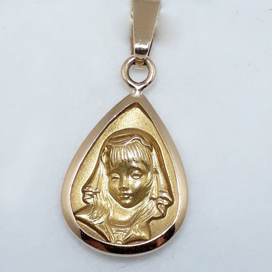 Medalla de la Virgen Niña - Joyería Patagónica