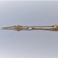 Pulsera en Oro tres colores - Joyería Patagónica