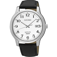 Seiko Caballero Correa de Cuero - Joyería Patagónica