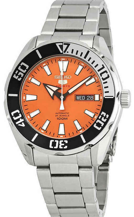 Reloj Seiko 5 Naranja - Joyería Patagónica